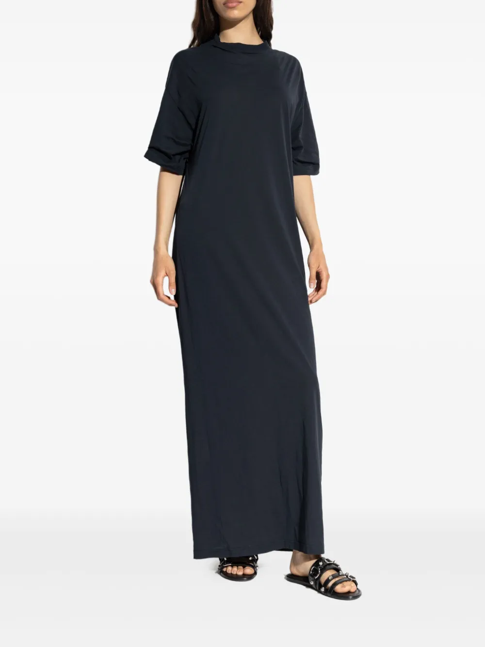 Balenciaga Maxi-jurk met korte mouwen Zwart