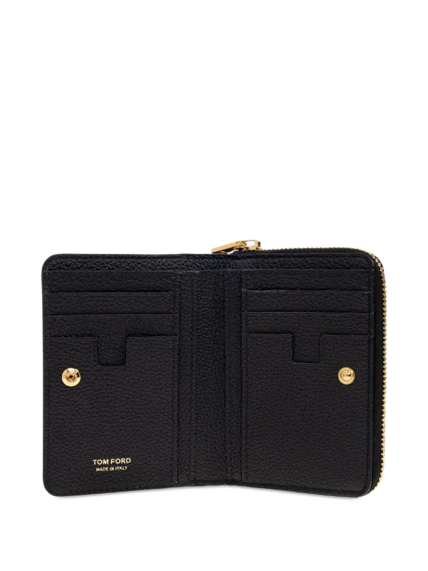 TOM FORD zip-around Leather Wallet | Black | FARFETCH