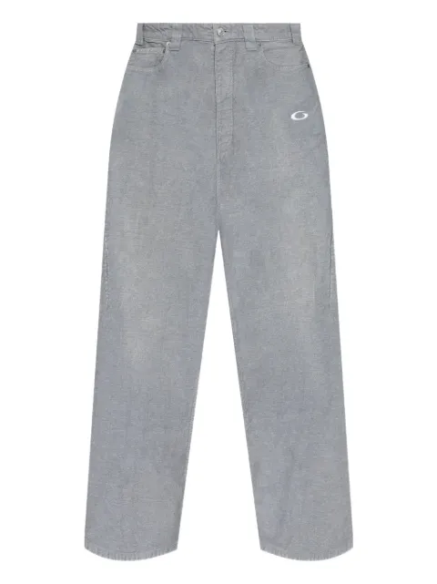Balenciaga Trompe L'oeil logo-embroidered trousers