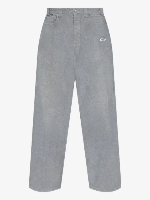 Balenciaga Trompe L'oeil logo-embroidered trousers