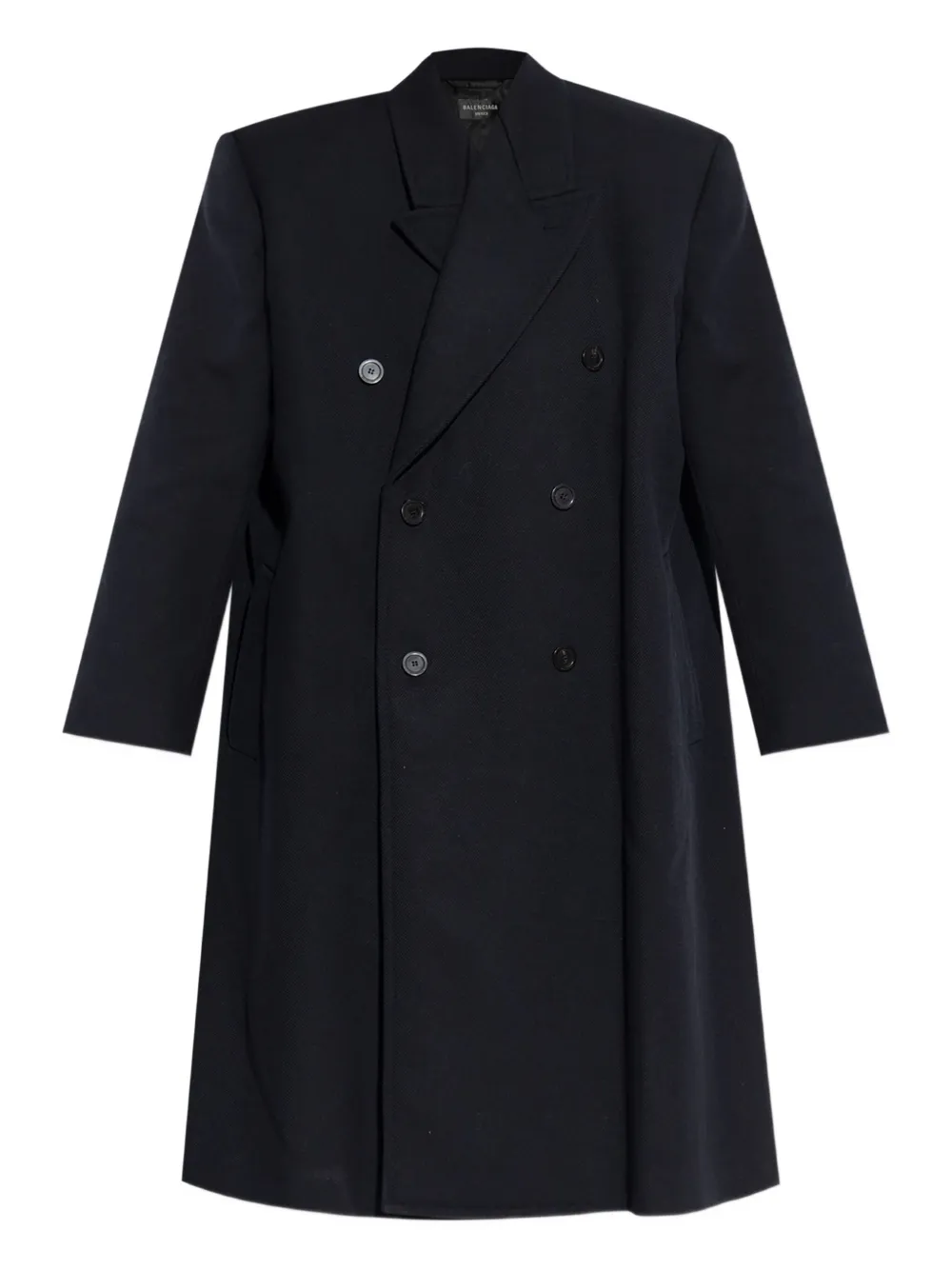 Balenciaga Cappotto doppiopetto in lana - Blu