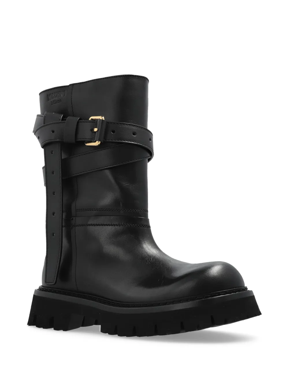 Moschino buckle-strap boots | Biker Boots | Image 2