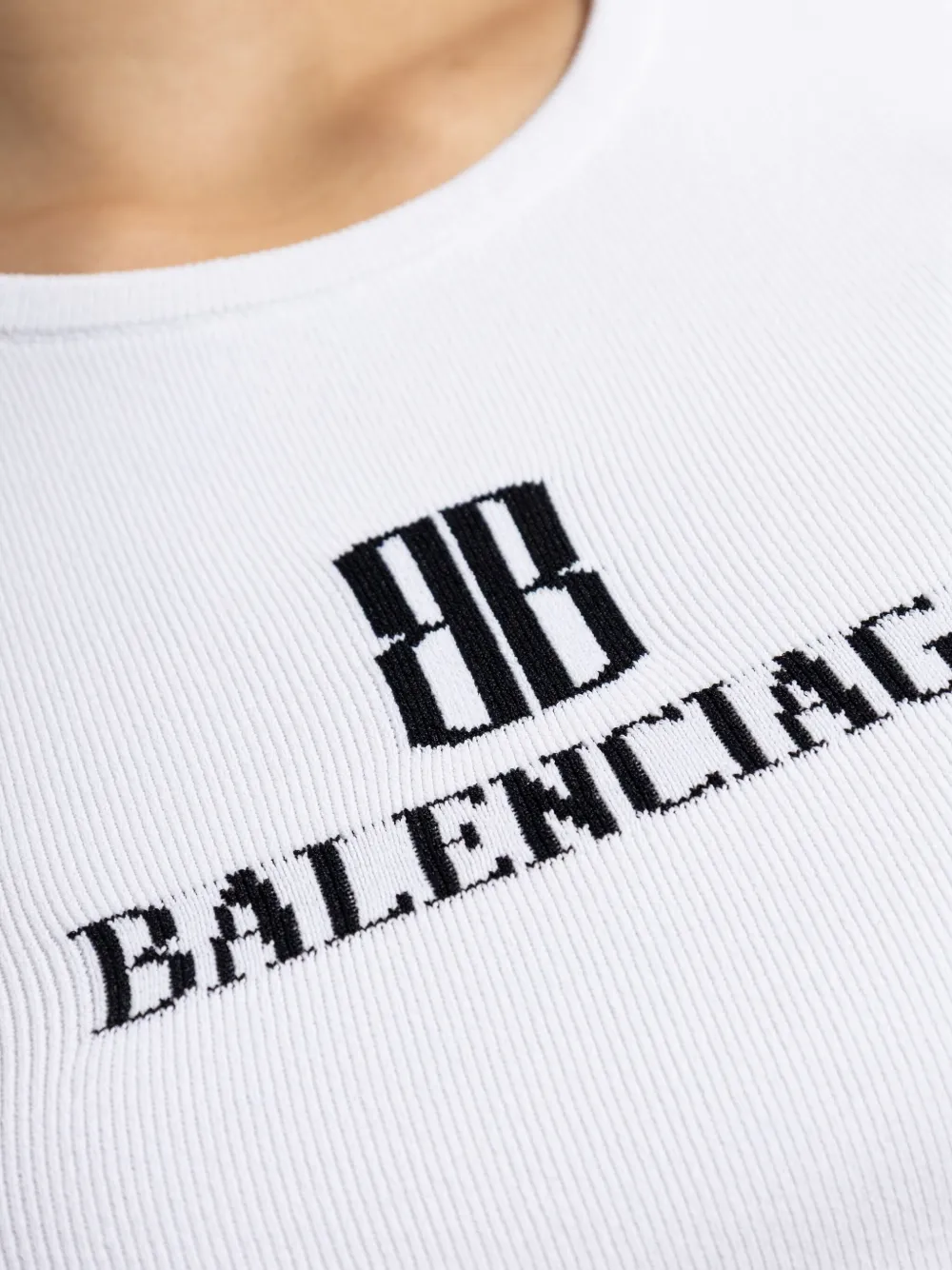 Balenciaga Nano BB tank top Wit