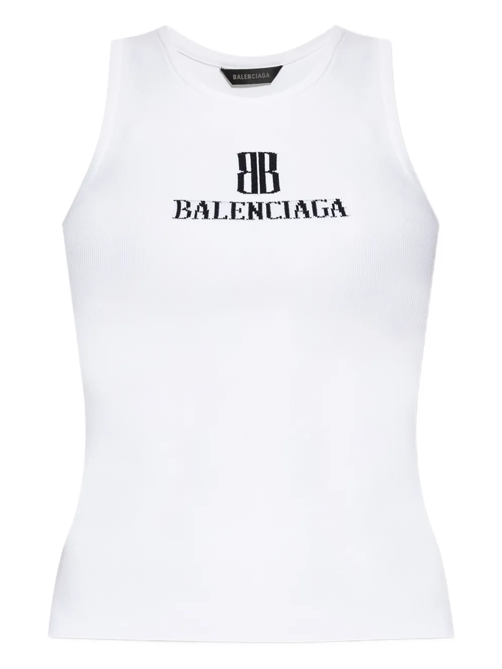 Balenciaga Nano BB tank top Wit