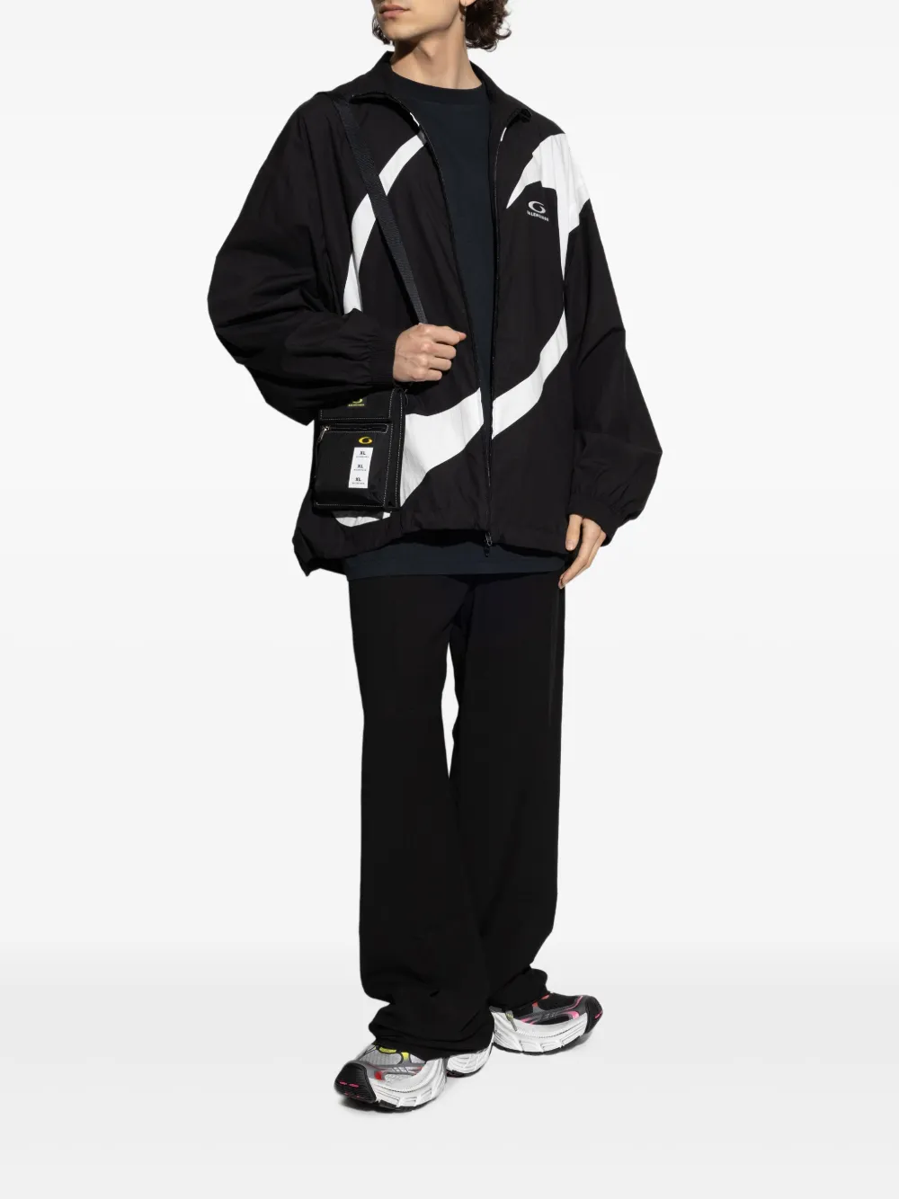 Balenciaga Loop Sports Icon jack met grafische print Zwart