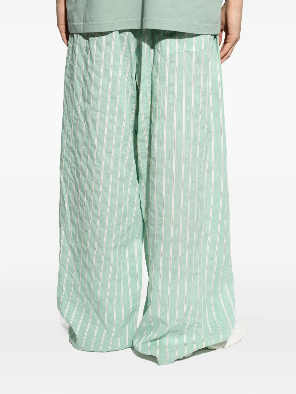 Balenciaga Gestreepte broek Groen