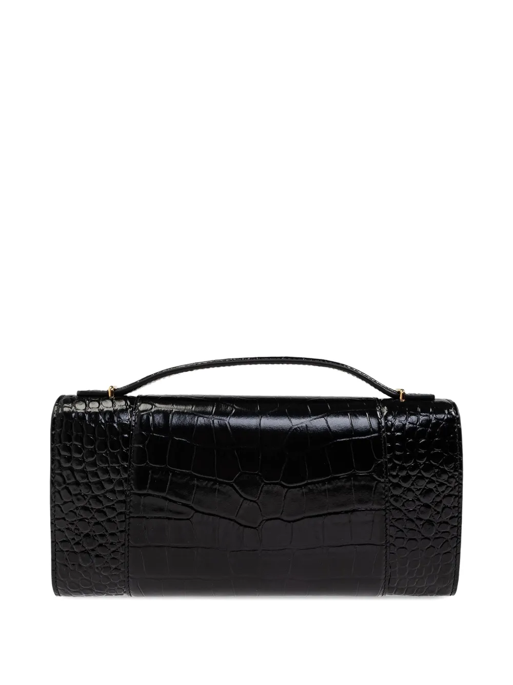 Balenciaga crocodile-embossed top-handle bag Zwart