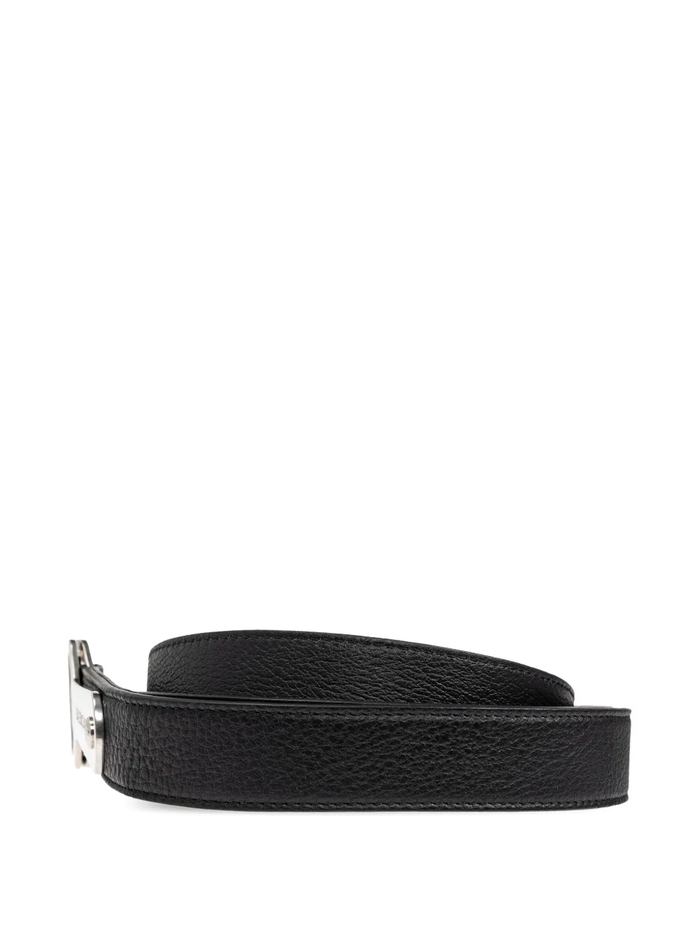 Balenciaga Bottle Opener D Ring leather belt Zwart