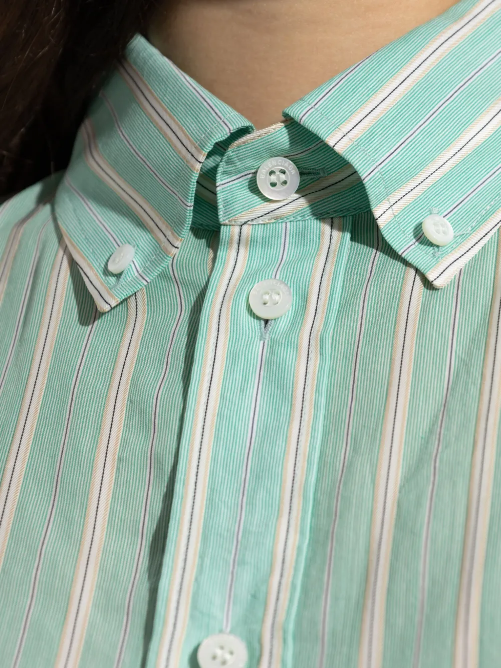 Balenciaga Cocoon shirt Groen