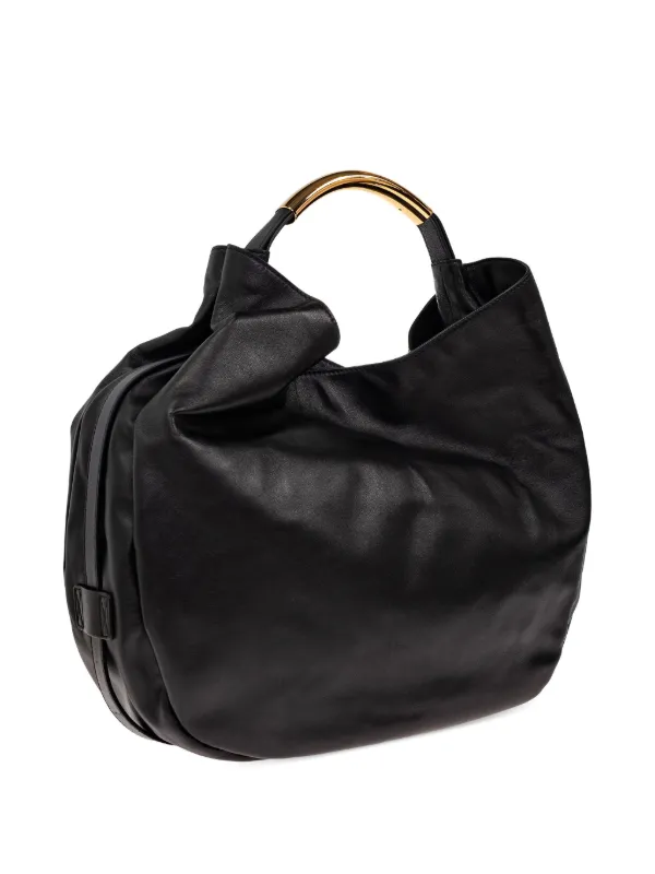 Moschino レザー トートバッグ | ブラック | FARFETCH JP