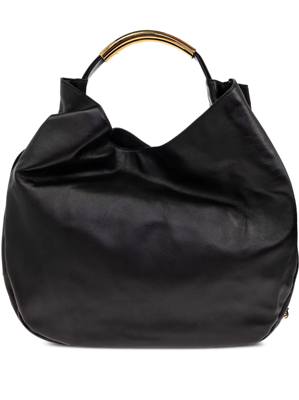 Moschino Leren shopper Zwart