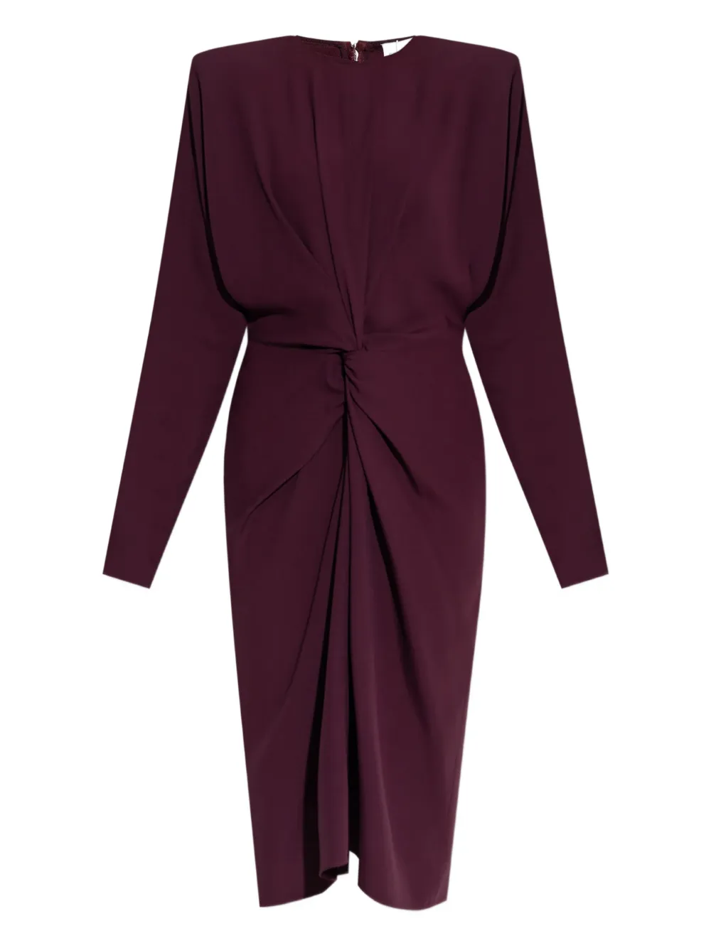 Stella McCartney Midi-jurk met gedraaid detail Rood