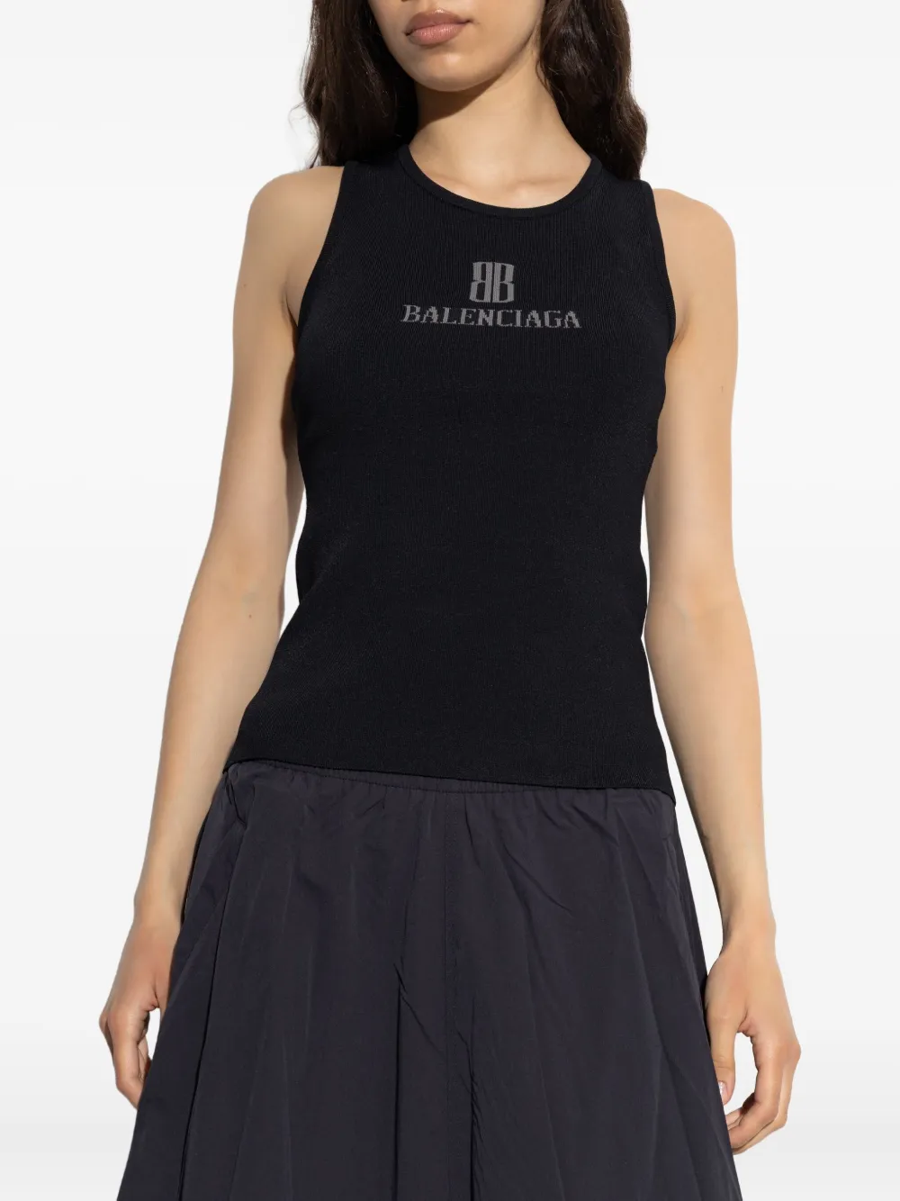Balenciaga Nano BB tank top Zwart
