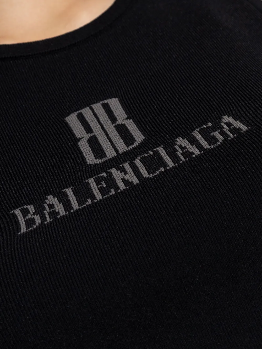 Balenciaga Nano BB tank top Zwart