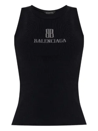 Balenciaga Nano BB Tank Top | Black | FARFETCH