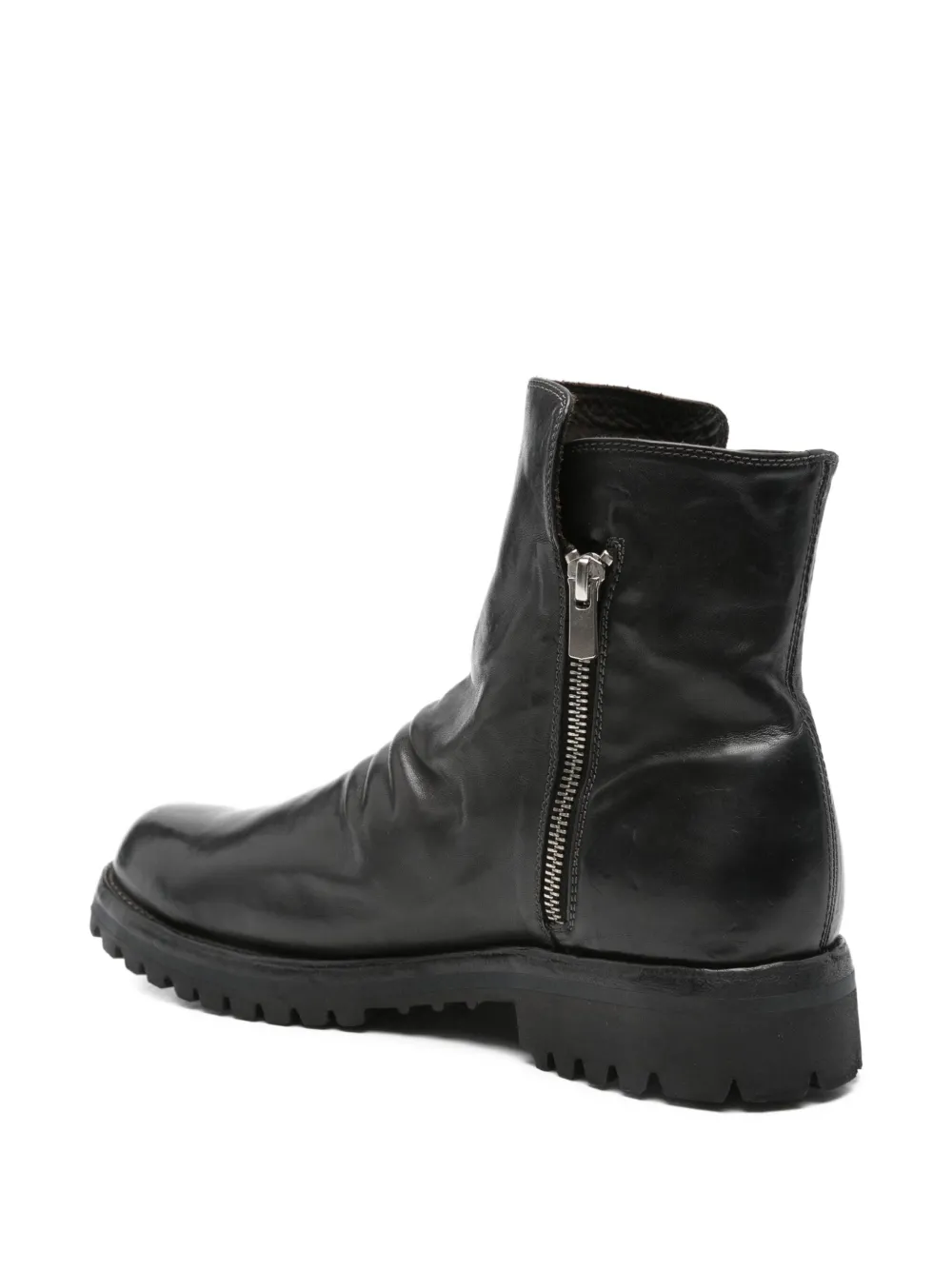 Officine Creative Ikonic 004 side-zip calf-leather boots Black