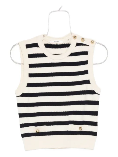 FRAME The Harbor striped-pattern vest