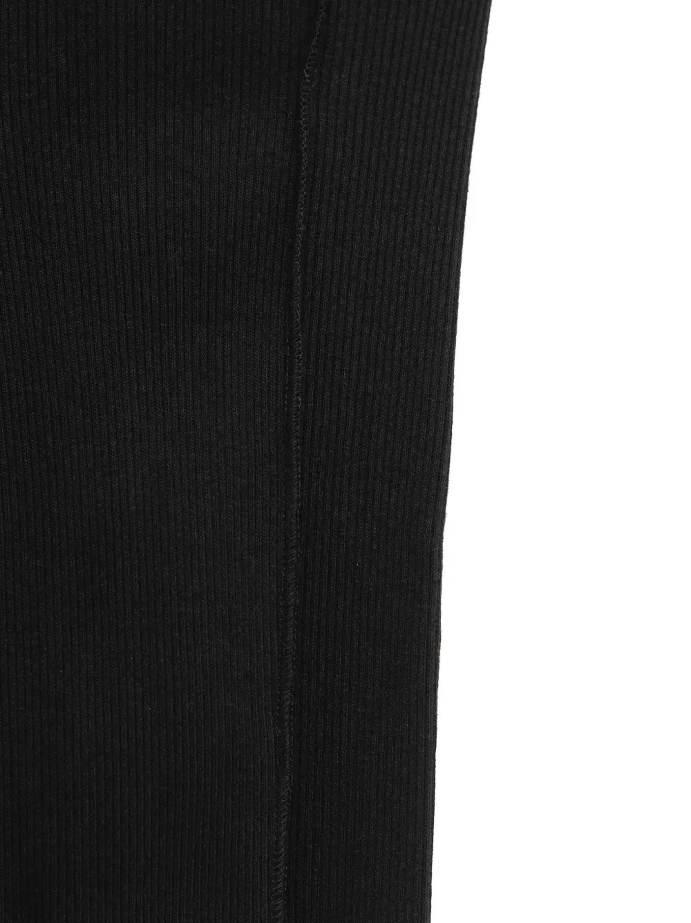 Baserange Sync ribbed stirrup leggings Zwart