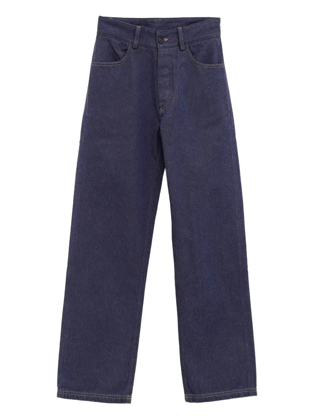 Baserange contrasting zip-fastening jeans Blauw