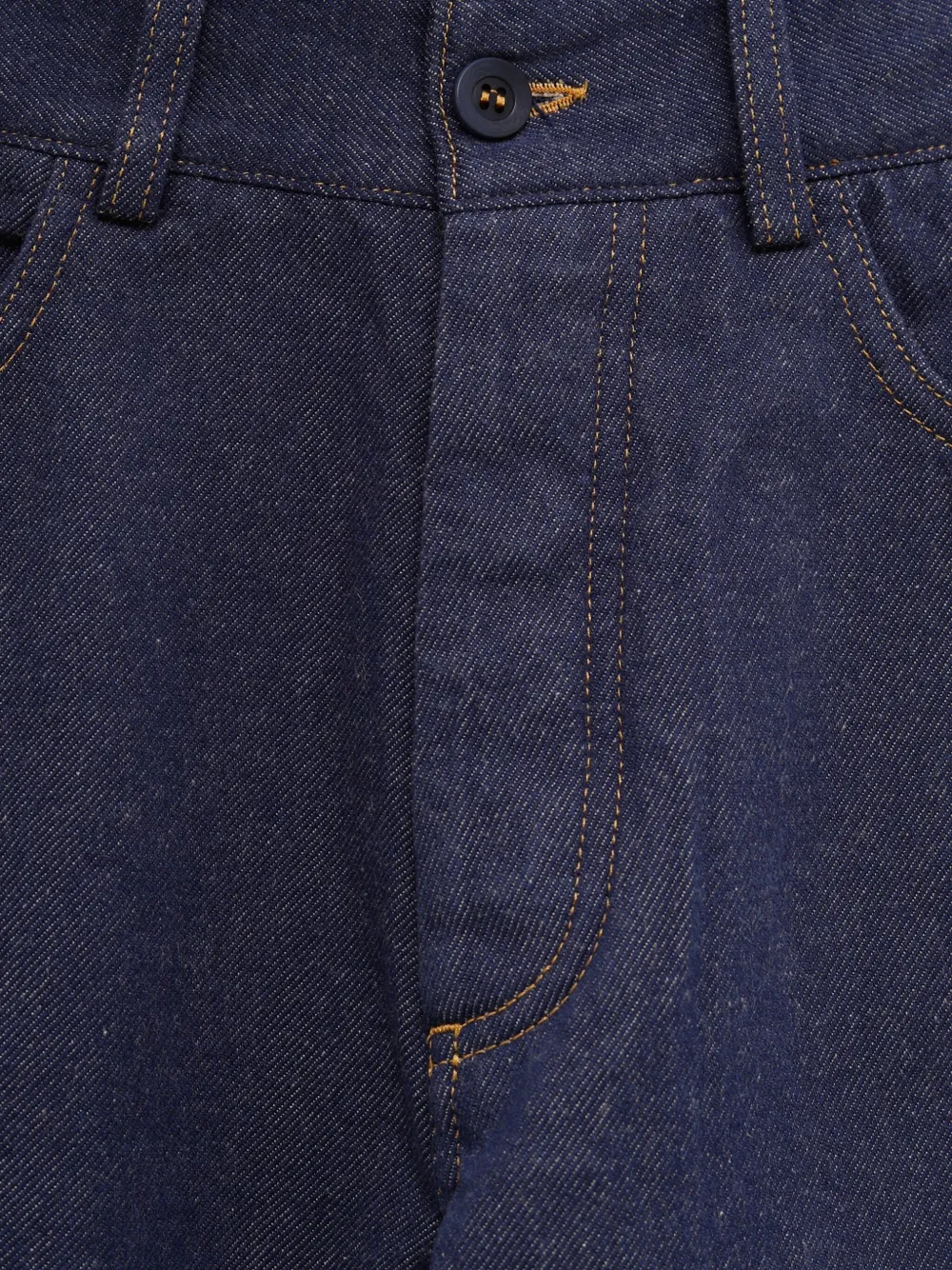 Baserange contrasting zip-fastening jeans Blauw