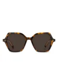 Tommy Hilfiger geometric-frame sunglasses - Brown