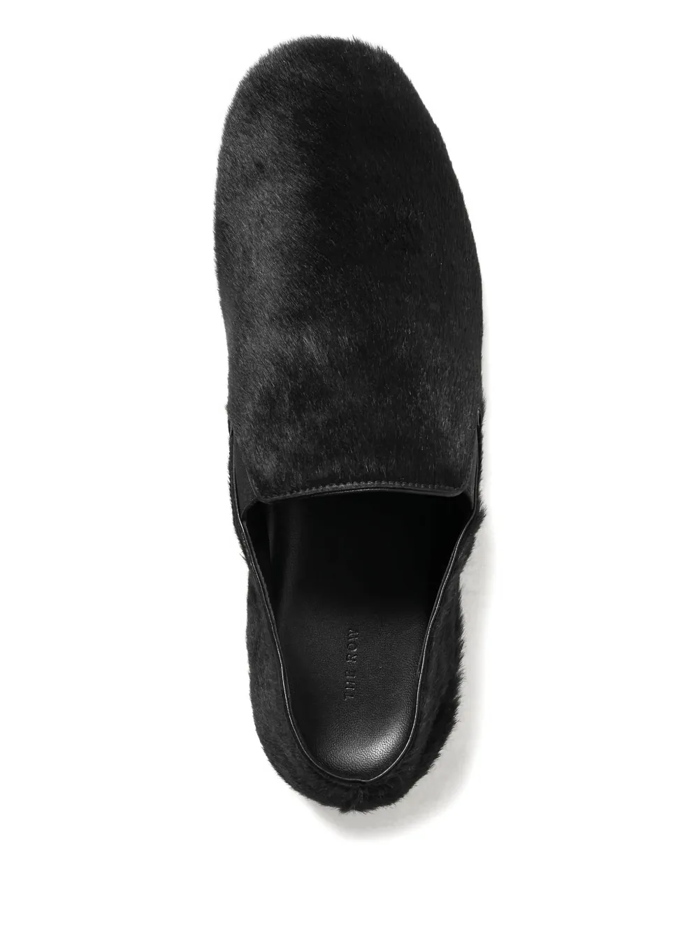 The Row leather loafers Black