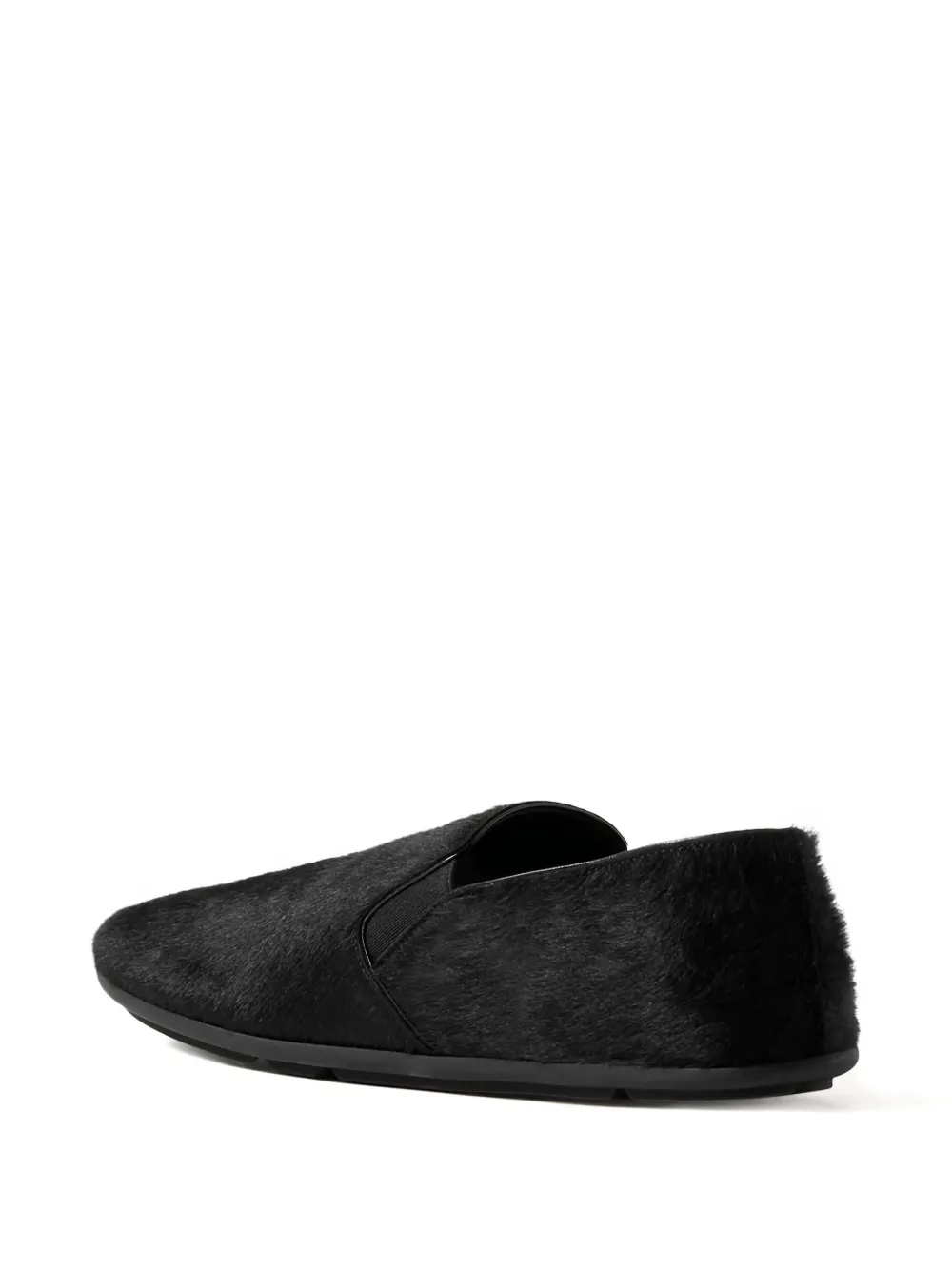 The Row leather loafers Black
