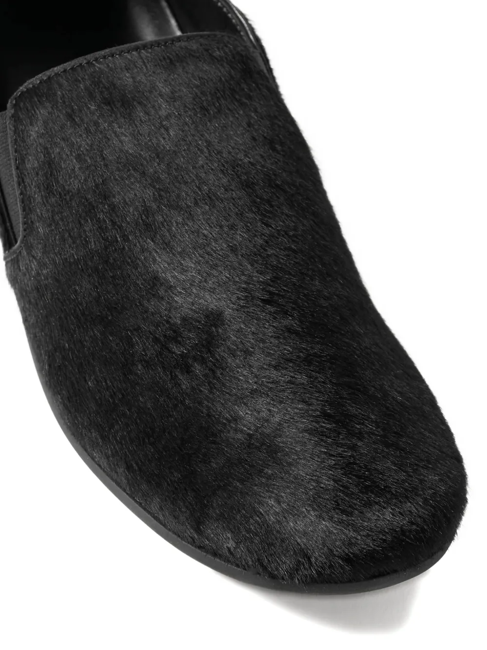 The Row leather loafers Black