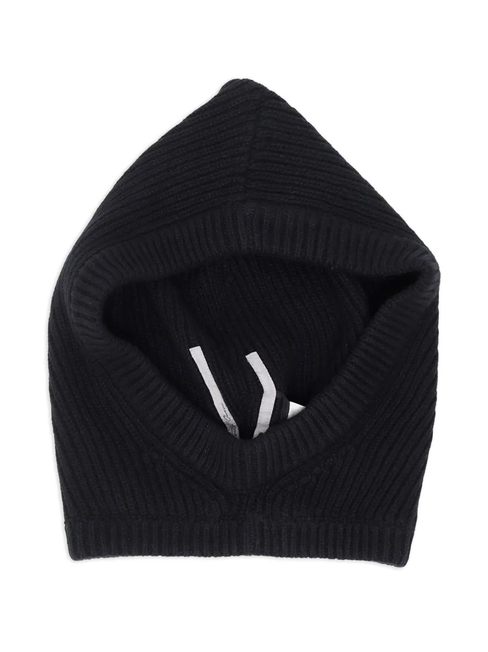 Rick Owens ribbed balaclava | Black | Image 1