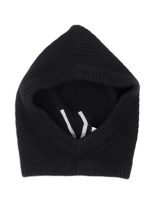 Rick Owens リブ バラクラバ | ブラック | FARFETCH JP