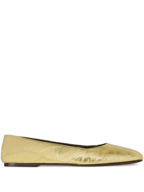 The Row metallic-effect ballet flats