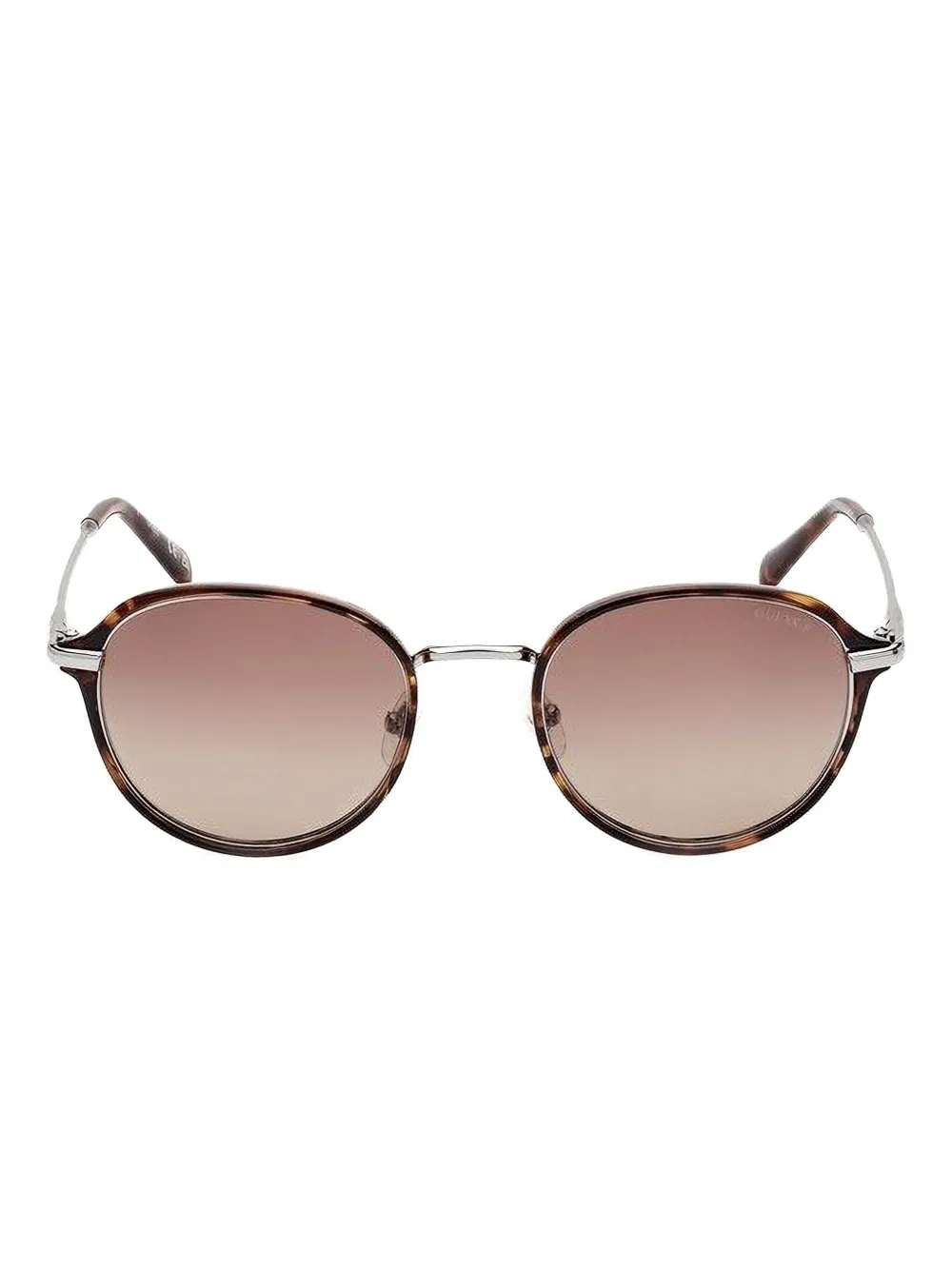 GUESS EYEWEAR tortoiseshell round-frame sunglasses - Marrone