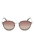 GUESS EYEWEAR tortoiseshell round-frame sunglasses - Brown