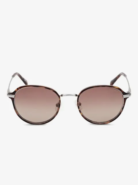 GUESS EYEWEAR tortoiseshell round-frame sunglasses
