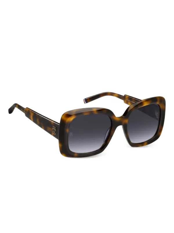Tommy Hilfiger Tortoiseshell Frame Sunglasses with Brown Gradient Lenses Tommy Hilfiger TH2073/S Square Sunglasses | Fashion Eyewear US main image 4