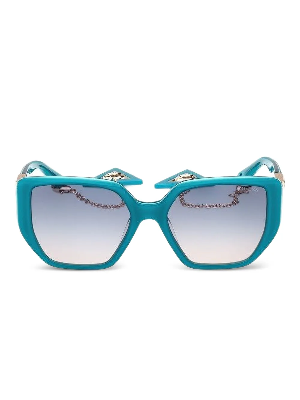 GUESS EYEWEAR geometric-frame sunglasses Blauw