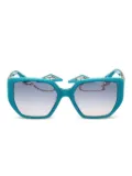 GUESS EYEWEAR geometric-frame sunglasses - Blue
