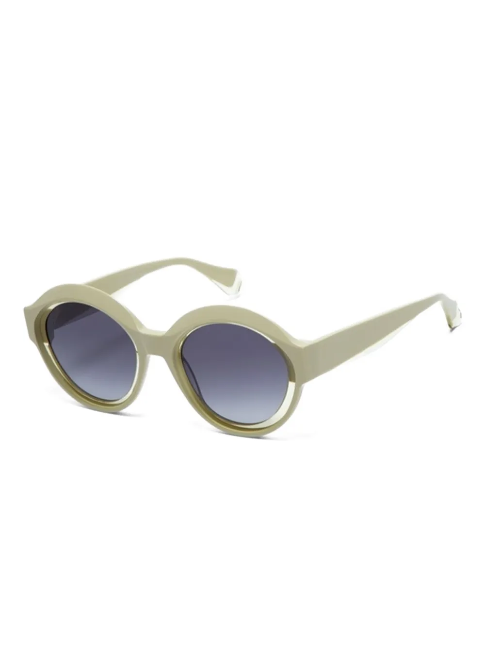 GIGI STUDIOS round-frame sunglasses Geel