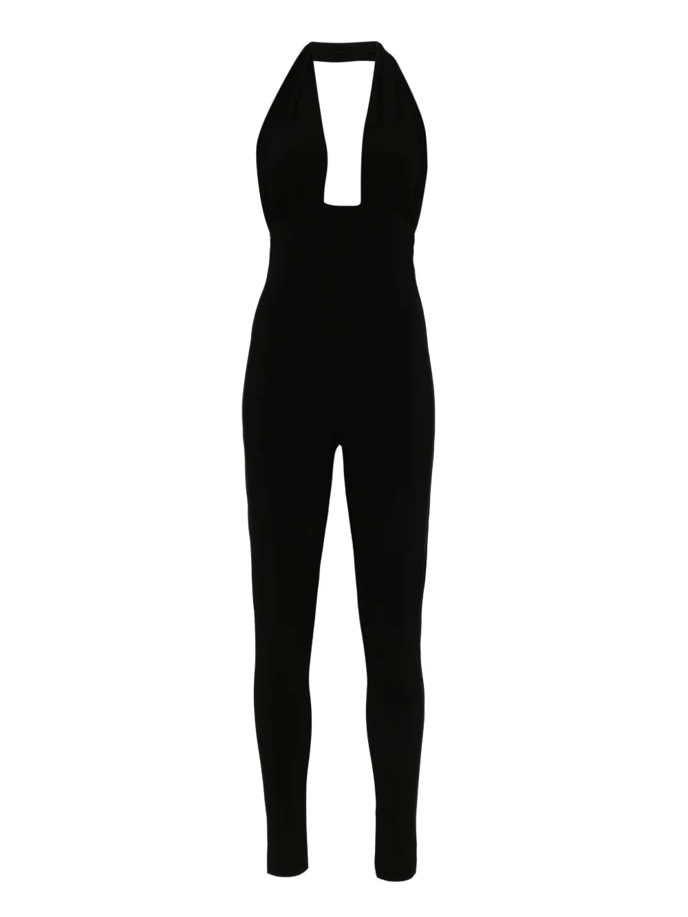 Norma Kamali Jumpsuit met halternek Zwart