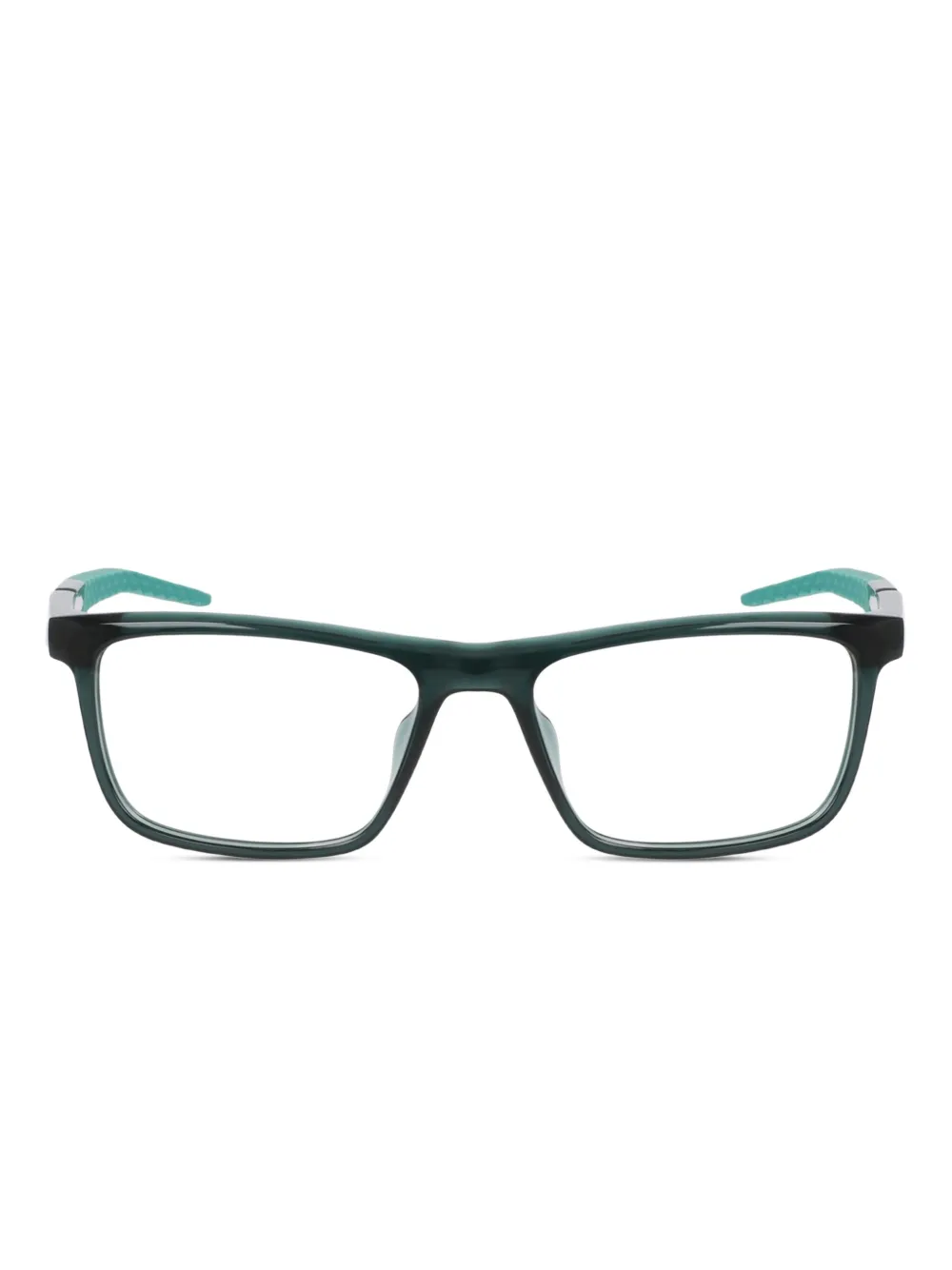 Nike 7057 rectangle-frame glasses | Green | Image 1