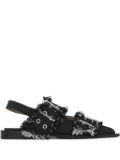 GANNI denim ballet flats - Black