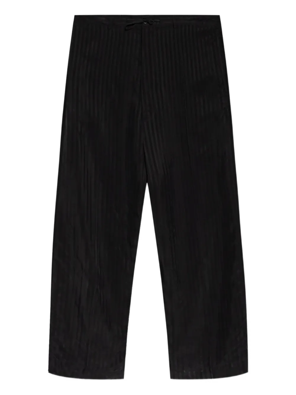 Balenciaga Pantaloni a righe con coulisse - Nero