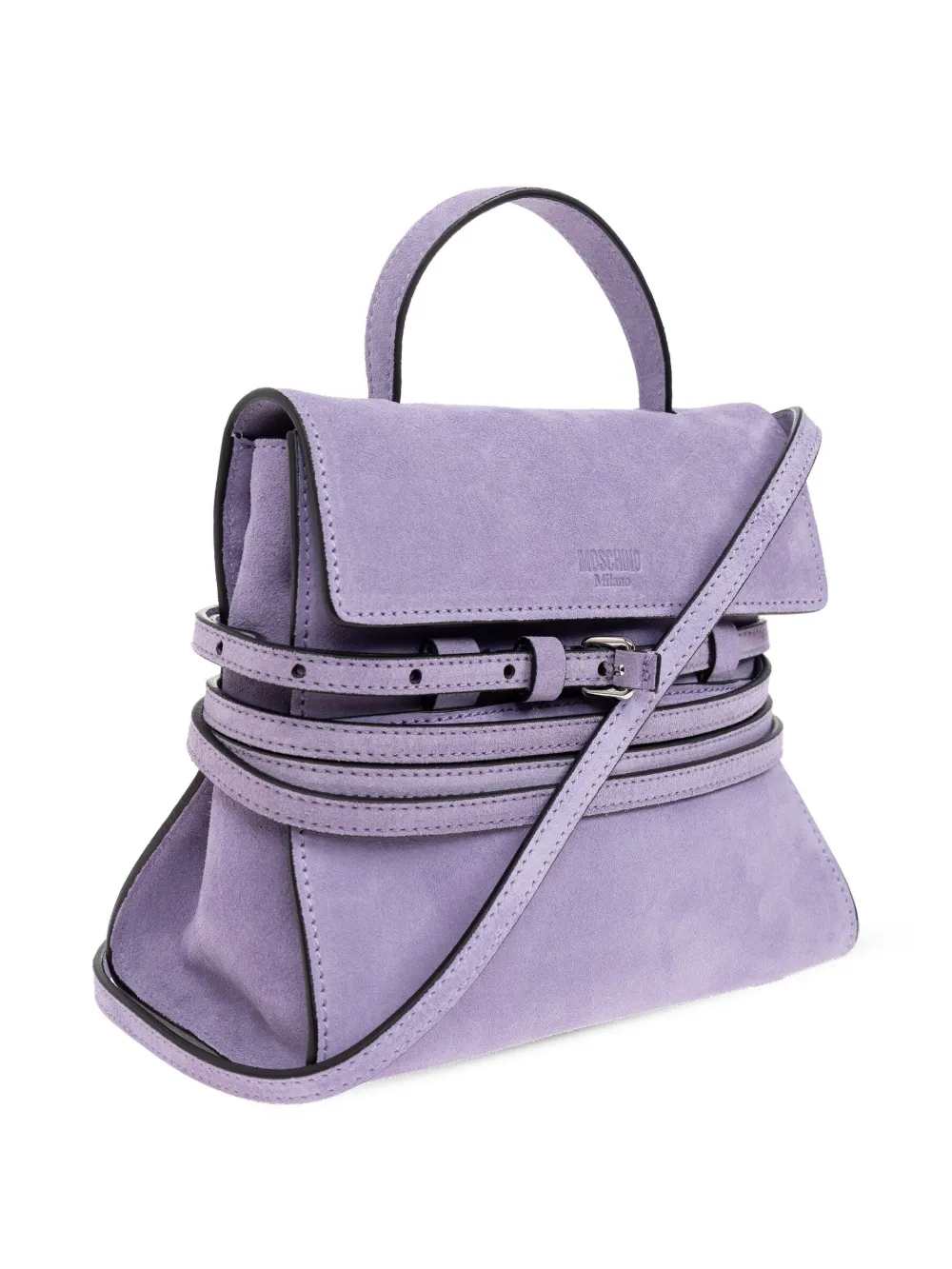 Moschino Suède shopper Paars