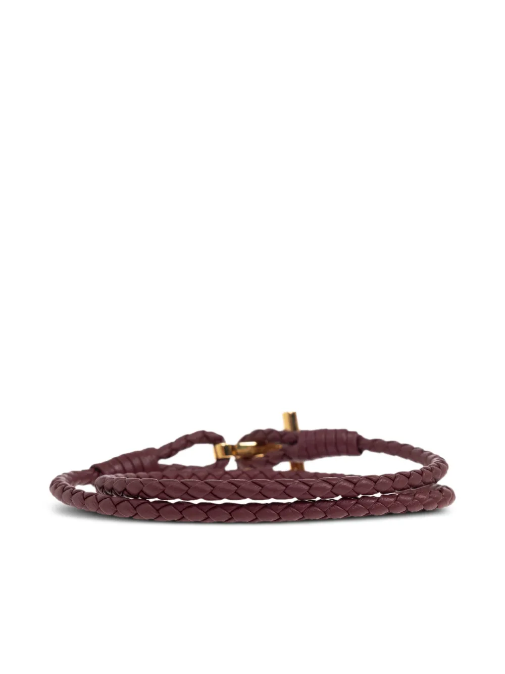 TOM FORD Bracciale T-bar intrecciato in pelle | Bracciali | Image 3
