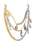 Moschino chain-link bag charm - Silver