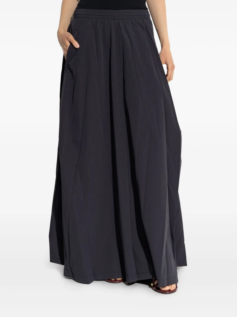 Balenciaga Rok met elastische taille en rok Blauw