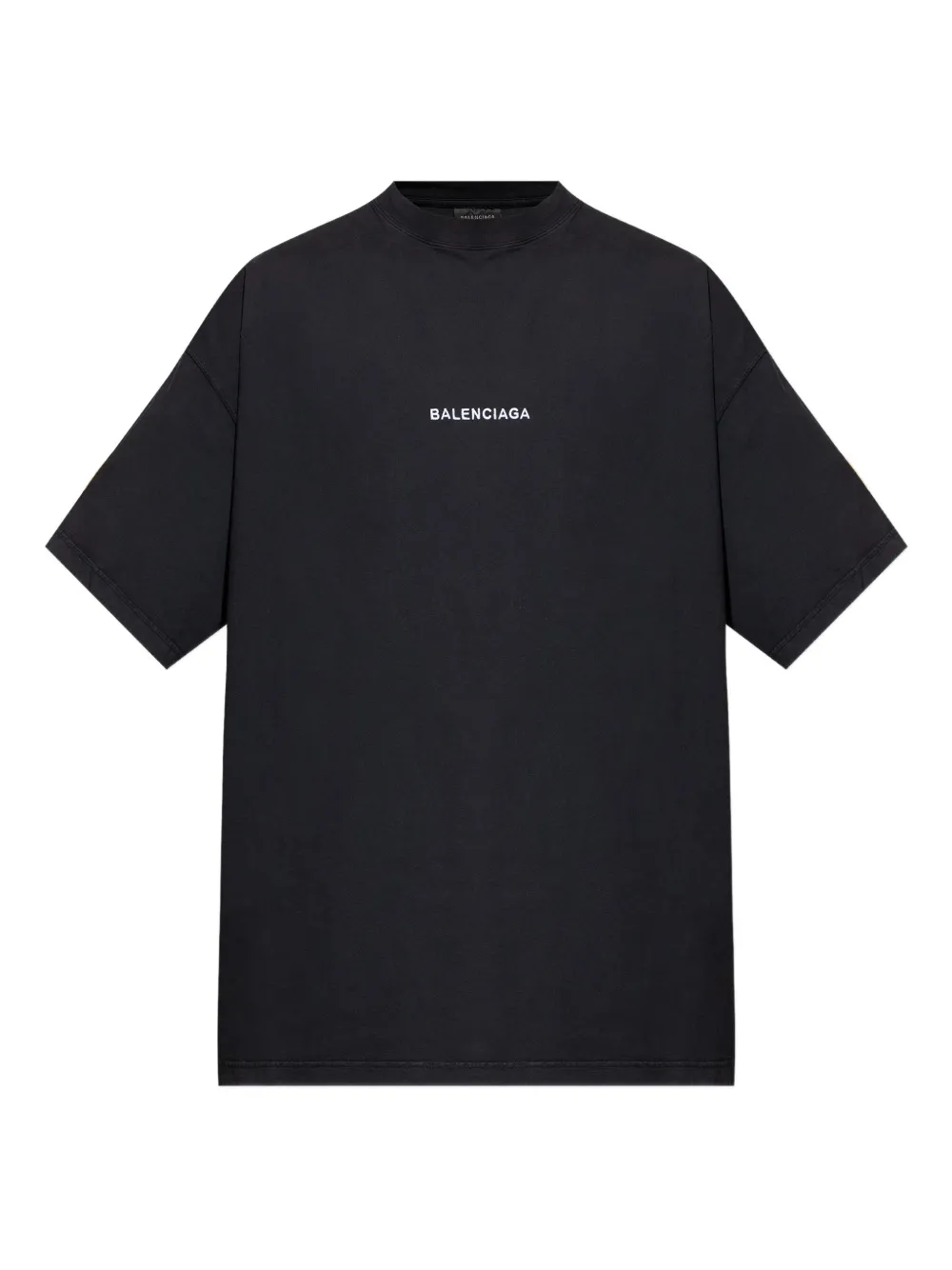 Balenciaga Uniform Merch T-shirt met geborduurd logo Zwart
