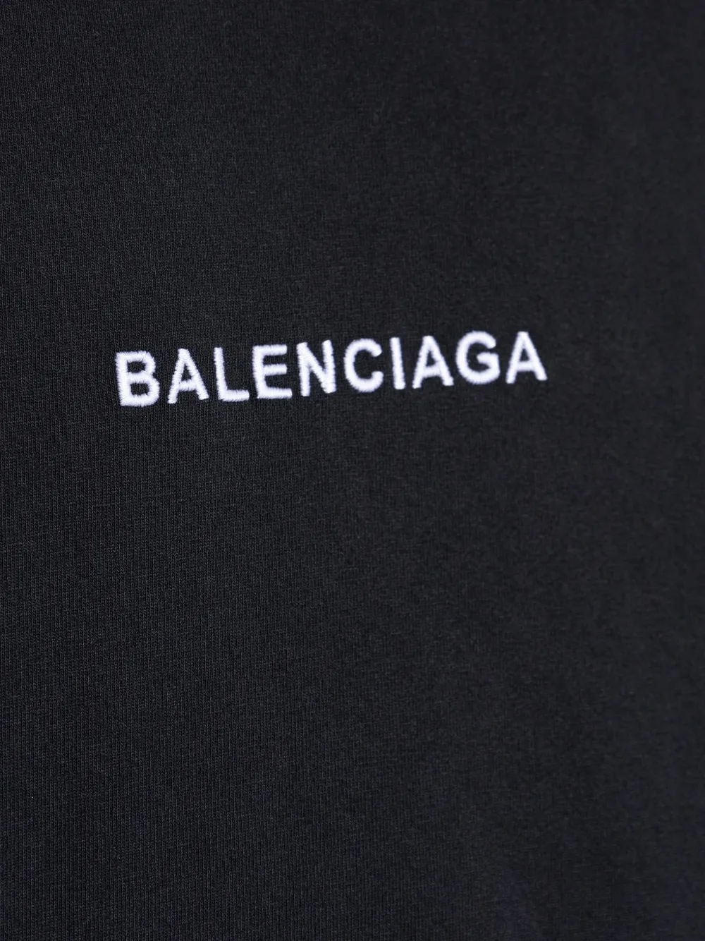 Balenciaga Uniform Merch T-shirt met geborduurd logo Zwart