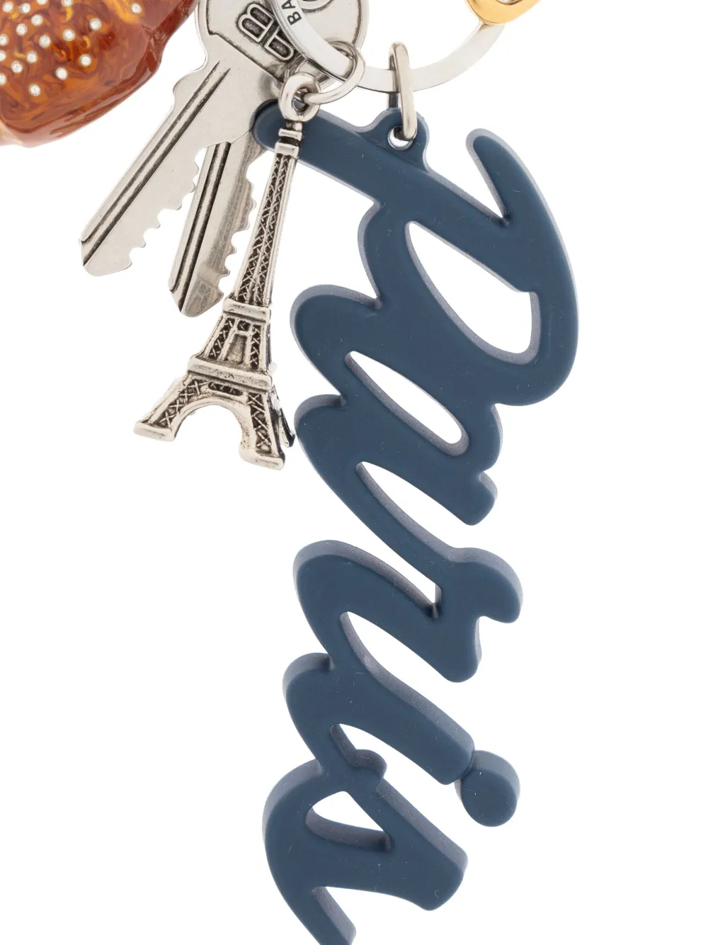 Balenciaga Paris Keyring In Blue
