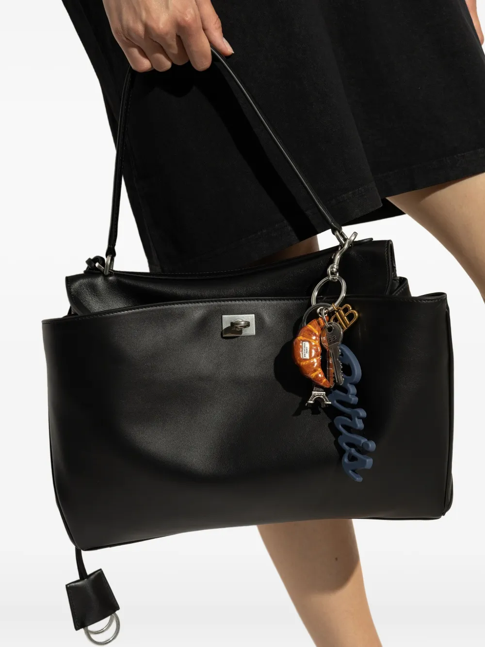 Balenciaga Paris sleutelhanger Blauw